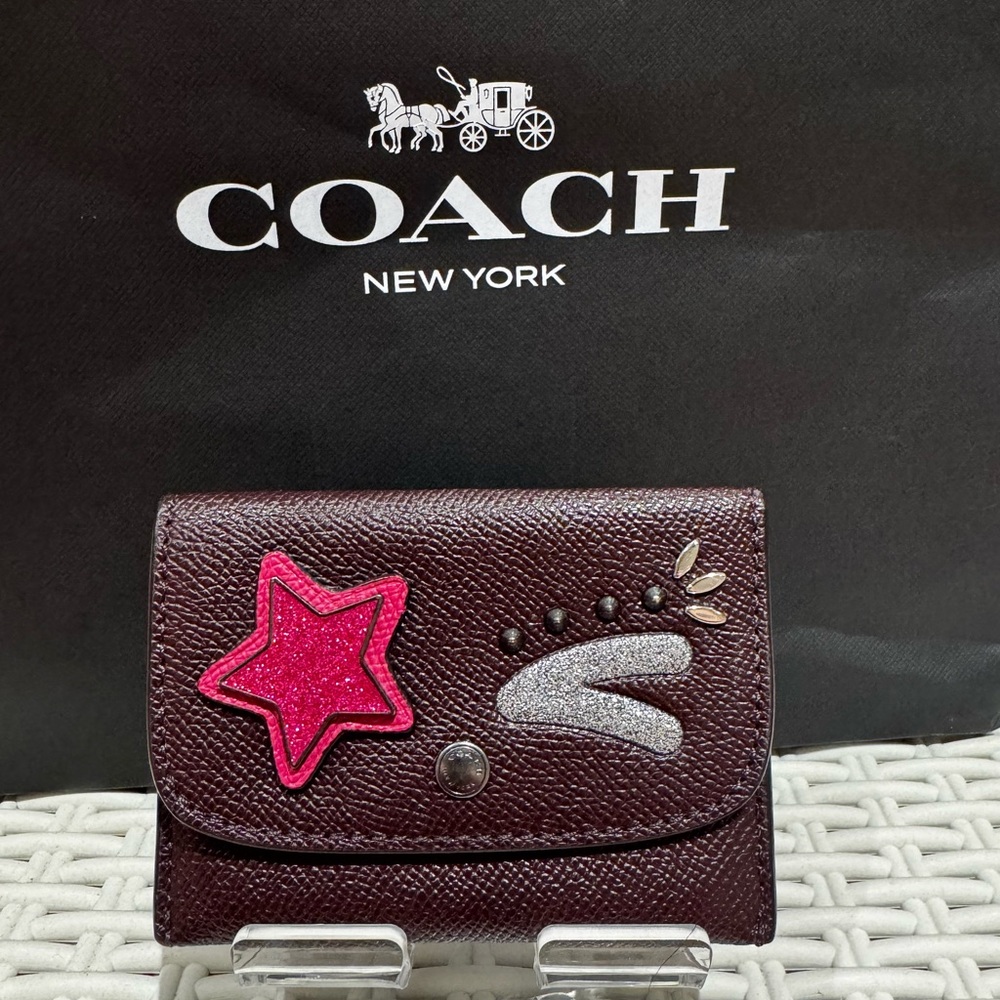 Coach Winky face Small Wallet EUC